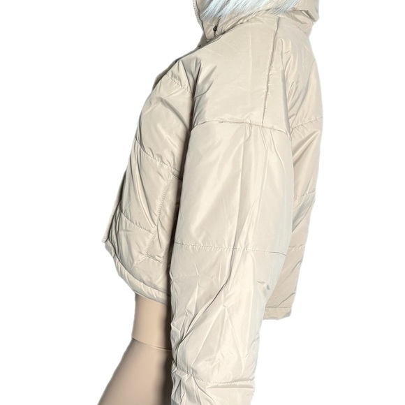 THE FIFTH LABEL Designer Beige Puffer Jacket Women’s Sz S Coat Trendy Fit - Picture 6 of 16